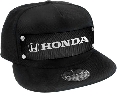 Buckle-Down Snapback Hat-Honda Logo Weave Black/White in Saudi Arabia