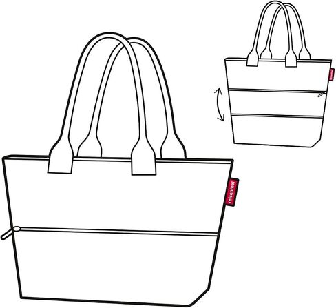 reisenthel shopper e1 - Large capacity and expandable bag made of water repellent and recycled polyester fabric in Kuwait