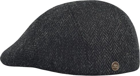 Sterkowski Ivy Five Scally Cap | Harris Tweed Flat Cap for Men and Women | Warm 5 Panels Newsboy Cap in Kuwait