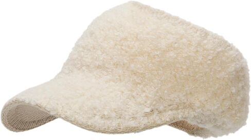 قبعة شتوية من صوف الحمل على شكل ذيل حصان للنساء مفتوحة من الأعلى، قبعة بيسبول دافئة للطقس البارد in Kuwait