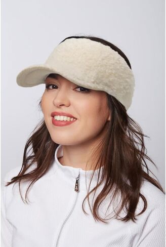 قبعة شتوية من صوف الحمل على شكل ذيل حصان للنساء مفتوحة من الأعلى، قبعة بيسبول دافئة للطقس البارد in Kuwait