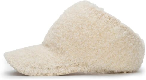 قبعة شتوية من صوف الحمل على شكل ذيل حصان للنساء مفتوحة من الأعلى، قبعة بيسبول دافئة للطقس البارد in Kuwait