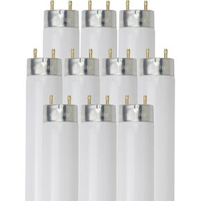 Sunlite 30246 F32T8/SP850 4 Foot T8 Linear Fluorescent Light Bulb, 32 Watts, 3050 Lumens, Medium Bi-Pin (G13) Base, 5000K Daylight, High Performance, 10 Pack in Kuwait