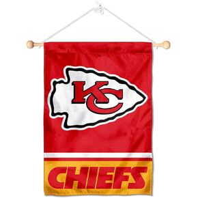 Kansas City Chiefs Banner Window Wall Hanging Flag with Suction Cup