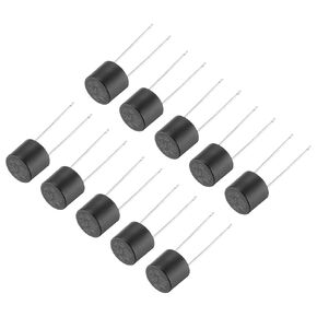 uxcell 20Pcs Cylindrical DIP Mounted Miniature Round Slow Blow Micro Fuse for Electronic Parts PCB LCD Repair, T5A 5A 250V, Black