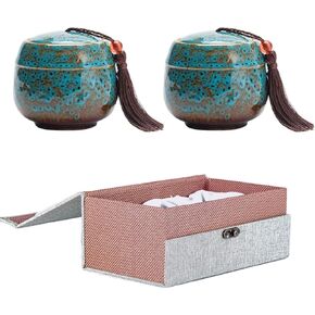 2pcs Mini Small Urns Ashes Small,Mini Funeral Cremation Urns - Fits a Small Amount of Cremated Remains - Display Burial at Home or Office Decor