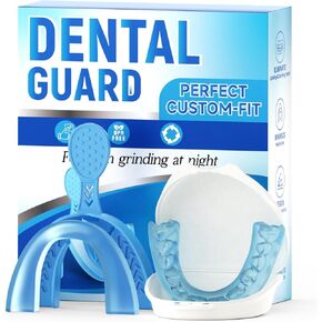 Upgraded Mouth Guards for Grinding Teeth at Night, 4 Pack,Standard Size, Professional Night Guard with Fitting Tray, Comfortable Mouth Guard for Clenching Teeth at Night
