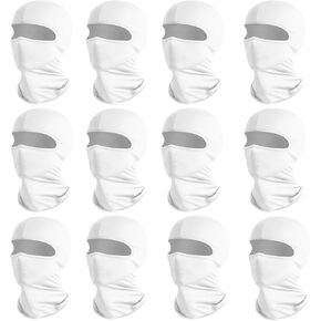 Wheebo 12 Pieces Balaclava Face Mask for Men Women Summer Cooling Neck Gaiter Cycling Caps, UV Protector Motorcycle Ski Scarf