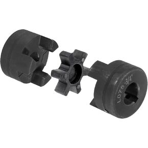 uxcell 3/4" to 5/8" L075 Flexible 3-Piece L-Jaw Coupling Coupler Set & Buna-N NBR Rubber Spider for Log Splitter Hybrid Equipment in Saudi Arabia