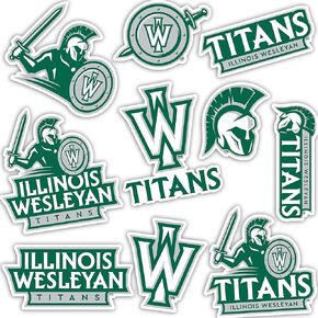 Desert Cactus Illinois Wesleyan University Sticker Titans IWU Stickers Vinyl Decals Laptop Water Bottle Car Scrapbook 13.43x10.98 Sheet T2 (Type 2)