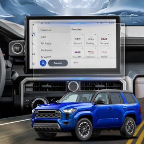 YEE PIN Screen Protector for 2014-2019 4Runner Entune 6.1 Inch / 2013 BRZ, Car Navigation Tempered Glass Center Touch Screen Protector