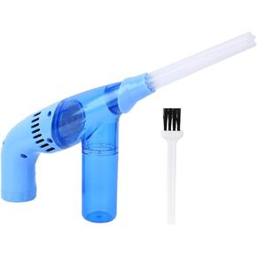 A sixx Mini Vacuum Cleaner, Handheld Mini Vacuum Cleaner Portable Cordless Dust Collector for Home Office Car Cleaning, Powered by 4 x AA Battery(Blue)