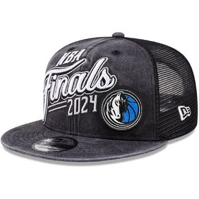 New Era Dallas Mavericks 9FIFTY 2024 NBA Finals Western Conference Champions Trucker Cap, Hat Black in Kuwait