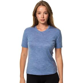 Merino.tech Merino Wool Shirt Women - 100% Merino Wool Base Layer Women Short Sleeve Tee