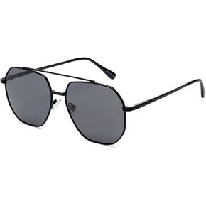 Retro Oversized Square Polarized sunglasses for Women Men, Vintage UV Protection Large Metal Sun Glasses VF2207