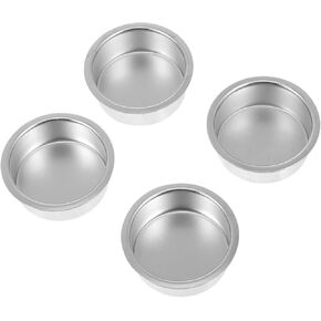 Artibetter 4pcs Metal Candle Cup Metal Tealight Holder Xmas Candholder Halloween Candle Cups Tapered Candle Mold Wedding Tealight Holder Candles Mini Candle Cups Iron Candle Holders Tea Light