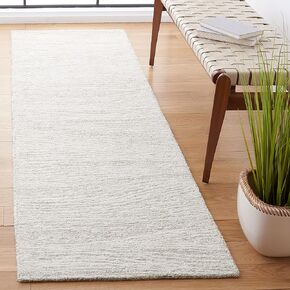 SAFAVIEH Metro Collection Runner Rug - 2'3" x 14' Runner, Natural & Ivory, Handmade Wool, Modern Design, Ideal for High Traffic Areas in Living Room, Bedroom, Dining (MET995A-214)