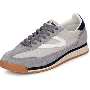 TRETORN Women's Rawlins Casual Lace-Up Sneakers, White/Pink/Orange, 9