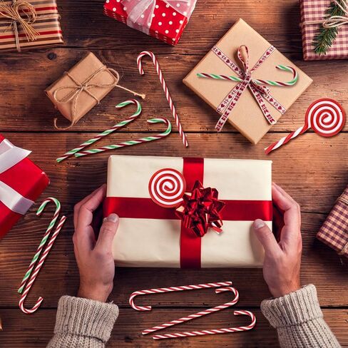 عيد الميلاد البلاستيك قصب الحلوى مصاصة زخرفة، 30 جهاز كمبيوتر شخصى شجرة عيد الميلاد شنقا الديكور الملتوية لعبة عكاز حلوى قصب عصا للمنزل حزب عطلة عيد الميلاد الزينة in Kuwait