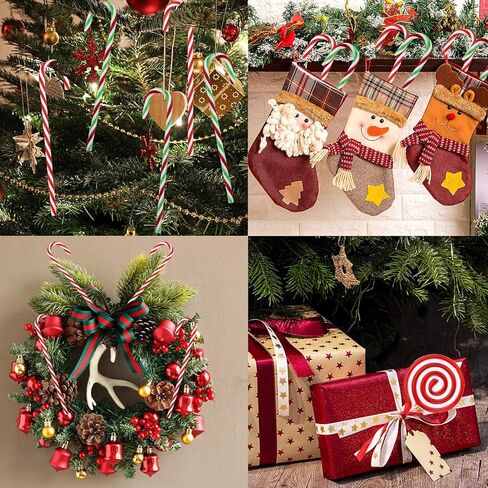 عيد الميلاد البلاستيك قصب الحلوى مصاصة زخرفة، 30 جهاز كمبيوتر شخصى شجرة عيد الميلاد شنقا الديكور الملتوية لعبة عكاز حلوى قصب عصا للمنزل حزب عطلة عيد الميلاد الزينة in Kuwait