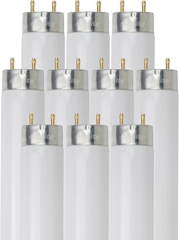 Sunlite 30246 F32T8/SP850 4 Foot T8 Linear Fluorescent Light Bulb, 32 Watts, 3050 Lumens, Medium Bi-Pin (G13) Base, 5000K Daylight, High Performance, 10 Pack in Saudi Arabia