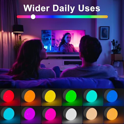 2Pack Rechargeable Light Bulbs with Remote E26/E12 Battery Operated Light Bulb 2200mAh, 3 Color Temperatures/Timer/Dimmer/Color Changing Puck Lights with Remote, Cordless Light Bulb for Non-Hardwired in Saudi Arabia
