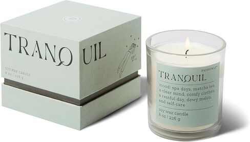 Paddywax Scented Candles Mood Collection Fragrant Boxed Candle in Glass Vessel, 8-Ounce, Nostalgia in Saudi Arabia