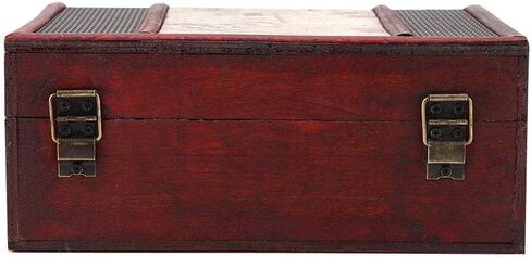 FTVOGUE Vintage Wooden Storage Box Small Size Book Jewelry Storing Storage Organizer Treasure Chest Home Decor(#3: Stamp) in Saudi Arabia