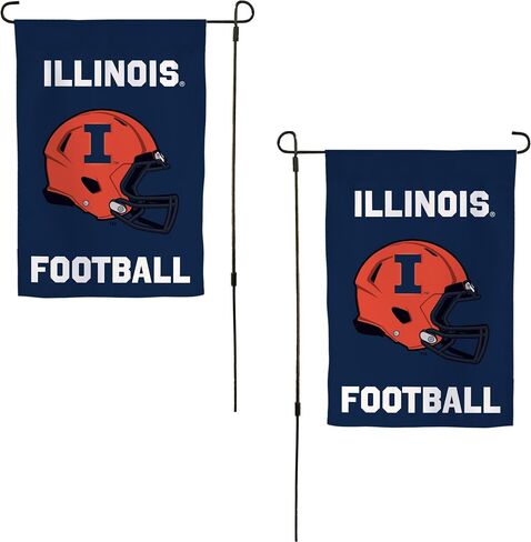 Desert Cactus University of Illinois Garden Flag Fighting Illini U of I Banner 100% Polyester (Design G) in Saudi Arabia