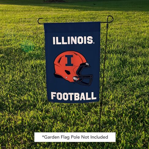 Desert Cactus University of Illinois Garden Flag Fighting Illini U of I Banner 100% Polyester (Design G) in Saudi Arabia