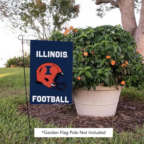 Desert Cactus University of Illinois Garden Flag Fighting Illini U of I Banner 100% Polyester (Design G) in Saudi Arabia