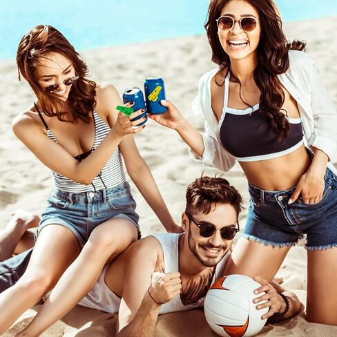Lusofie 12 Pcs Colorful Can Covers For Soda Useful Soda Can Opener Plastic Tab Can Covers For Beer For Opening Soda Beer Cola And Other Drinks Shields From Bugs Bees Dust at the Party BBQ Beach in Saudi Arabia