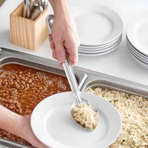 OCS Parts Professional Series Set of 3 Basting Spoons | 21-Inch | Stainless Steel Stirring and Basting Spoon for Home and Commercial Kitchens | Dishwasher Safe in Saudi Arabia