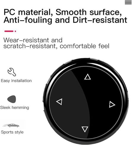 غطاء مقبض الوسائط المتعددة، غطاء أزرار الوسائط المتعددة الكبيرة الداخلية للسيارة BMW F10 F20 F30 لـ iDrive (أسود سيراميك) in Kuwait