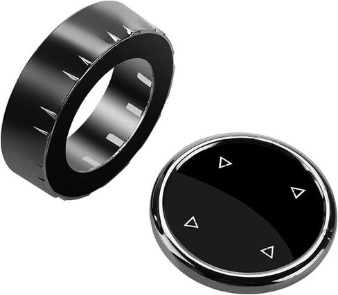 غطاء مقبض الوسائط المتعددة، غطاء أزرار الوسائط المتعددة الكبيرة الداخلية للسيارة BMW F10 F20 F30 لـ iDrive (أسود سيراميك) in Kuwait