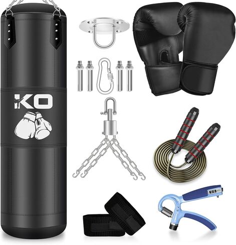 Freestanding Heavy Punching Bag with Stand Adults Teens, 70" Inflatable Kickboxing Bag Boxing Training Equipment for Men Women MMA Thai Fitness Karate Muay Beginners in Saudi Arabia