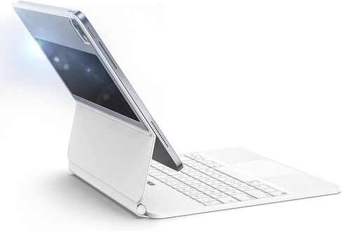 حافظة لوحة مفاتيح على الطراز السحري لجهاز iPad Air 11 بوصة (M2، 2024) وPro 11 بوصة (الجيل الرابع/الثالث/الثاني/الأول)، حافظة مع لوحة مفاتيح لجهاز iPad Air الجيل الخامس/الرابع، شحن خفيف، حامل مغناطيسي، اللمس المتعدد لوحة التتبع، أسود in Saudi Arabia