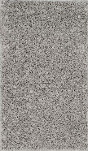 SAFAVIEH Athens Shag Collection Accent Rug - 3' x 5', Light Grey, 1.5-inch Thick Ideal for High Traffic Areas in Entryway, Living Room, Bedroom (SGA119F) in Saudi Arabia