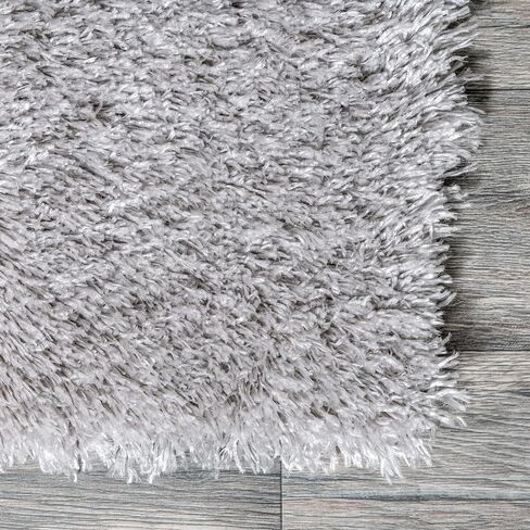 سجادة NuLOOM Gynel الصلبة 2x8 عداء أشعث لغرفة المعيشة وغرفة النوم وغرفة الطعام وغرفة الأطفال ومدخل المدخل، أبيض ثلجي in Saudi Arabia