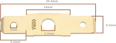 The Lord of the Tools 50 قطعة 6.3 مم طرف موصل شفرة نحاسية مزدوجة مع فتحة 4.2 مم PCB لوحة دائرة كهربائية ذكر قطع غيار محطات اللحام in Saudi Arabia