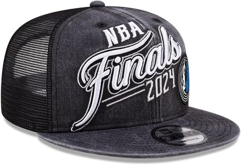 New Era Dallas Mavericks 9FIFTY 2024 NBA Finals Western Conference Champions Trucker Cap, Hat Black in Saudi Arabia