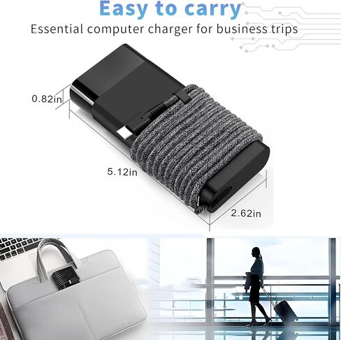 محول تيار متردد نحيف 130 واط لشاحن الكمبيوتر المحمول Dell USB C، شاحن Dell USB C لـ Dell Precision 5570 5560 3560 3550 3570 3581 5550 5530 Latitude 5520 5530 XPS 15 9510 9575 XPS 17 9700 9710 9720 سلك الطاقة in Saudi Arabia