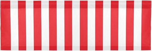 Window Curtain Valance White Black Vertical Stripe Rod Pocket Valances for Kitchen Living Room 54 x 18 inch in Saudi Arabia