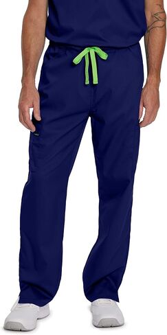Landau Proflex Unisex Tailored Fit Comfort Stretch 6-Pkt Cargo Scrub Pants 2104 Black XLG in Saudi Arabia