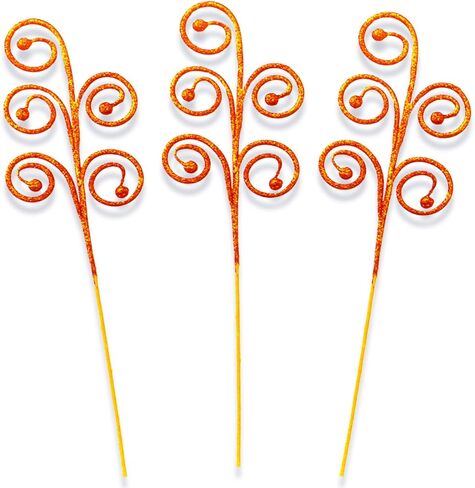 3 Pack Orange Glitter Picks in Saudi Arabia