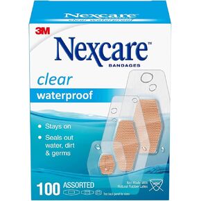 Nexcare Waterproof Bandages Assorted Sizes - 100 ct, Pack of 4