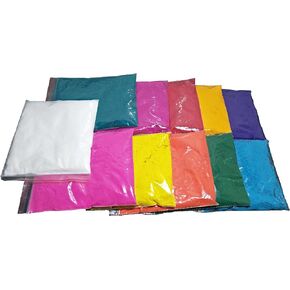 11 قطعة من ألوان رانجولي - تصميم إبداعي لأرضية ديوالي، ألوان المهرجان (مجموعة من 11 لونًا 50 جرامًا لكل عبوة ولون أبيض 100 جرامًا)، هدية عيد الأم in Kuwait