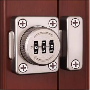 Door Latch Lock 90 Degree,90 Degree gate Latch, Aight Angle barn Lock 90 Degree Right Angle Lock，barn Door Lock Hardware，for Door and Window Anti-Theft/Privacy (1 Lock) in Saudi Arabia