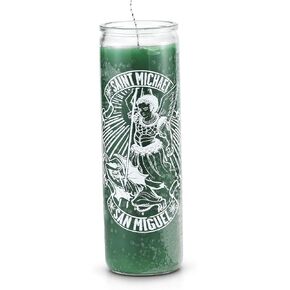 7 Day Saint Michael Saint Candle Green, Spiritual Healing Spell-Casting Witchcraft Wishing Manifestation Magical Positive Energy Protection Blessing Ritual Wish Candles