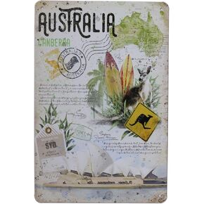 SMARTAIAN Brazil Brasilia Vintage Tin Metal Sign Home Wall Plaque Decor